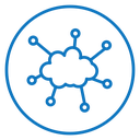 Network cloud icon