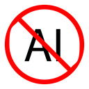No ai sign icon