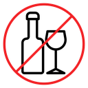 No alcohol sign 2 icon