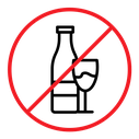 No alcohol sign (2) icon
