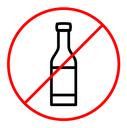 No alcohol sign icon