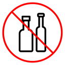 No alcohol sign 2 icon