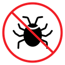 No Bug Color Outline icon
