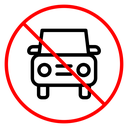 No cars sign icon