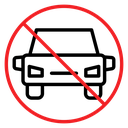 No cars sign icon