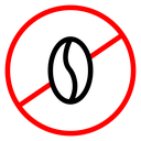 No Coffee Beans Sign icon