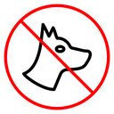 No dogs allowed sign icon