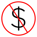 No dollar sign icon