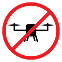 No Drones Sign icon