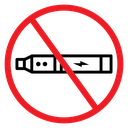 No E Cigarette Sign icon