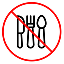 No eating sign icon