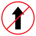 No entry sign 1 icon