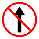 No entry sign icon