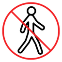 No entry sign 2 icon