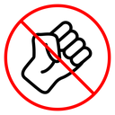 No fight sign icon