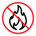 No fire sign (2) icon
