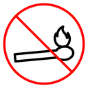No fire sign icon