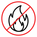 No fire sign 2 icon