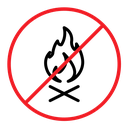 No fire sign icon