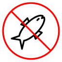No fishing sign icon