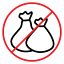 No garbage sign icon