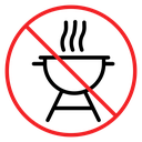 No grill sign icon