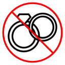 No jewelry sign icon