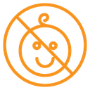 No kid allowed icon