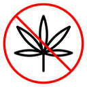 No Marijuana sign icon