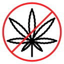 No Marijuana sign icon