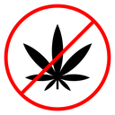 No Marijuana sign icon