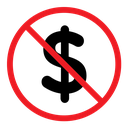 No dollar sign icon
