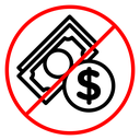 No money sign icon