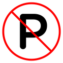No parking sign icon