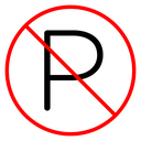 No parking sign 2 icon