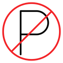 No parking sign 2 icon