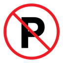 No parking sign icon
