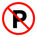 No parking sign icon