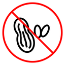 No peanut sign icon