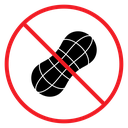 No peanut sign icon