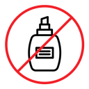 Forbidden perfume sign icon
