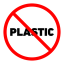No plastic sign icon