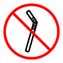 Stop using the plastic straw icon