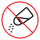 No salt sign icon