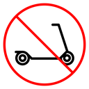 No scooters sign icon