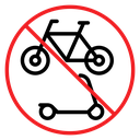 No scooters sign icon