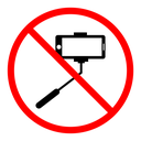 No selfie sign icon