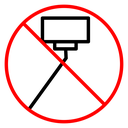 No selfie sign icon