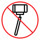 No selfie sign icon