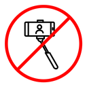 No selfie sign icon